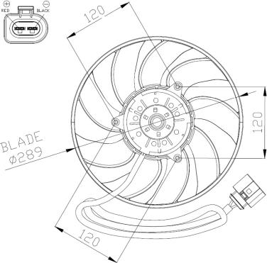 NRF 47946 - Ventilators, Motora dzesēšanas sistēma autodraugiem.lv