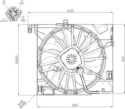 NRF 47955 - Ventilators, Motora dzesēšanas sistēma autodraugiem.lv