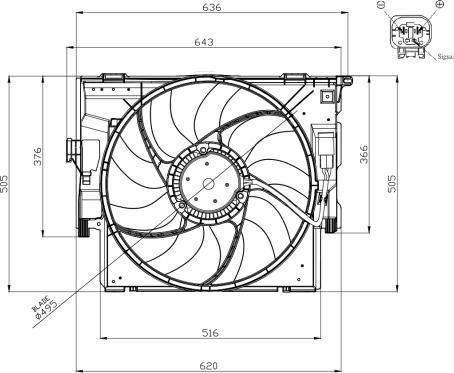 NRF 47956 - Ventilators, Motora dzesēšanas sistēma autodraugiem.lv
