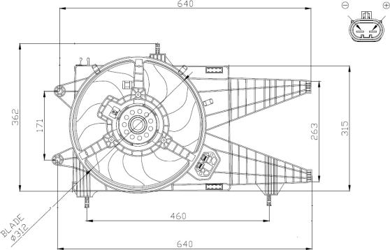 NRF 47963 - Ventilators, Motora dzesēšanas sistēma autodraugiem.lv