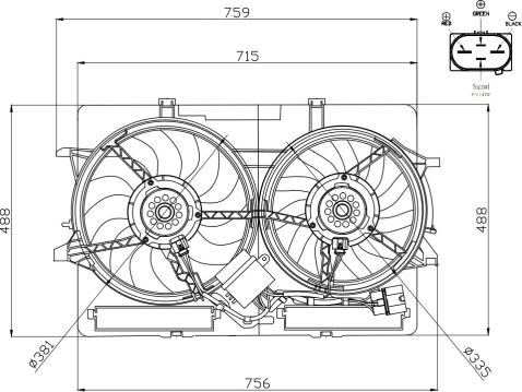 NRF 47938 - Ventilators, Motora dzesēšanas sistēma autodraugiem.lv