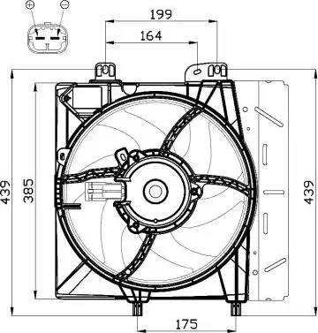 NRF 47495 - Ventilators, Motora dzesēšanas sistēma autodraugiem.lv