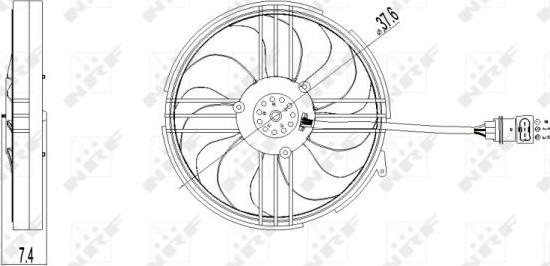 NRF 47409 - Ventilators, Motora dzesēšanas sistēma autodraugiem.lv