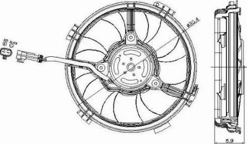 NRF 47405 - Ventilators, Motora dzesēšanas sistēma autodraugiem.lv