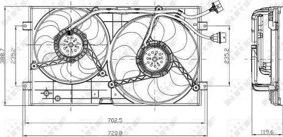 NRF 47403 - Ventilators, Motora dzesēšanas sistēma autodraugiem.lv