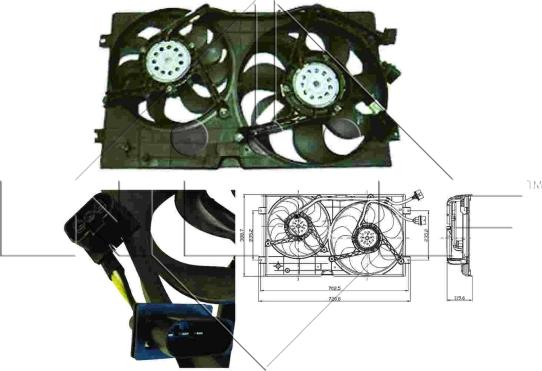 NRF 47403 - Ventilators, Motora dzesēšanas sistēma autodraugiem.lv