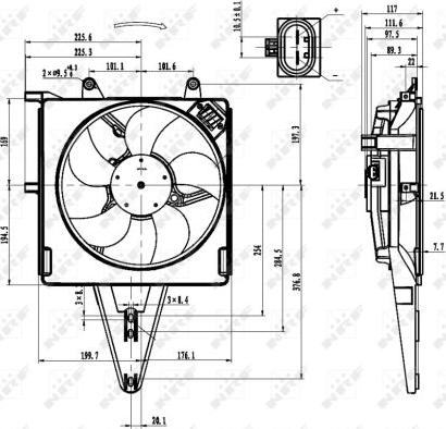NRF 47431 - Ventilators, Motora dzesēšanas sistēma autodraugiem.lv