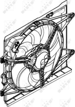 NRF 47598 - Ventilators, Motora dzesēšanas sistēma autodraugiem.lv