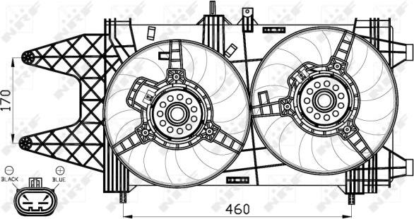 NRF 47542 - Ventilators, Motora dzesēšanas sistēma autodraugiem.lv