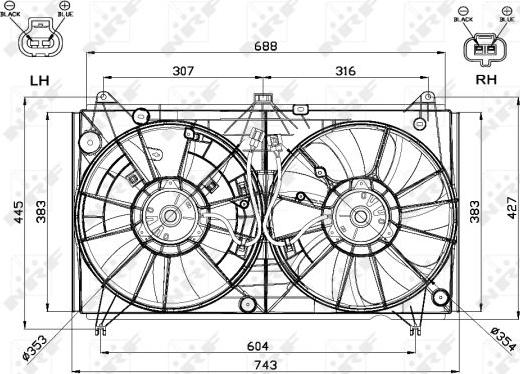 NRF 47567 - Ventilators, Motora dzesēšanas sistēma autodraugiem.lv