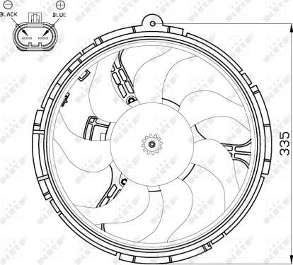 NRF 47505 - Ventilators, Motora dzesēšanas sistēma autodraugiem.lv