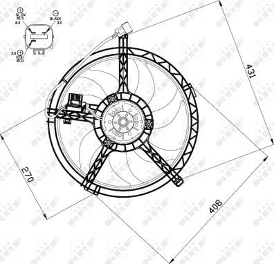 NRF 47508 - Ventilators, Motora dzesēšanas sistēma autodraugiem.lv