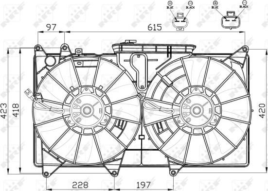 NRF 47511 - Ventilators, Motora dzesēšanas sistēma autodraugiem.lv