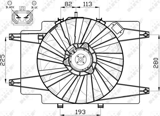 NRF 47513 - Ventilators, Motora dzesēšanas sistēma autodraugiem.lv