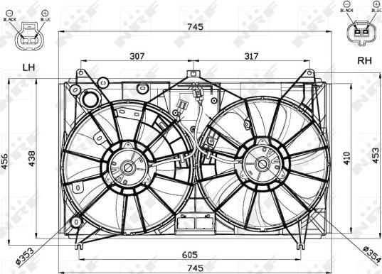 NRF 47581 - Ventilators, Motora dzesēšanas sistēma autodraugiem.lv