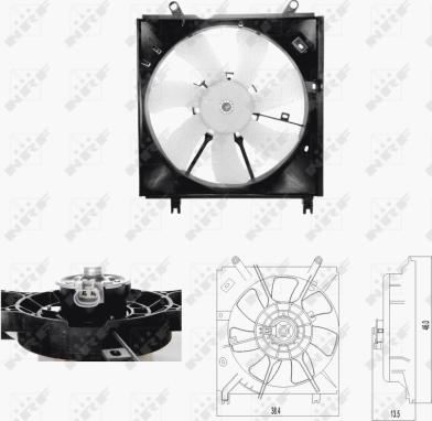 NRF 47696 - Ventilators, Motora dzesēšanas sistēma autodraugiem.lv