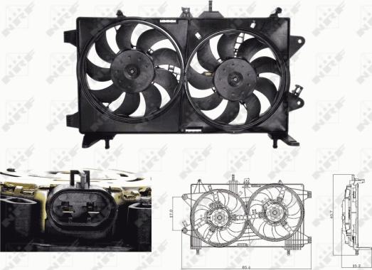 NRF 47676 - Ventilators, Motora dzesēšanas sistēma autodraugiem.lv