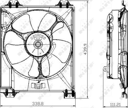 NRF 47677 - Ventilators, Motora dzesēšanas sistēma autodraugiem.lv