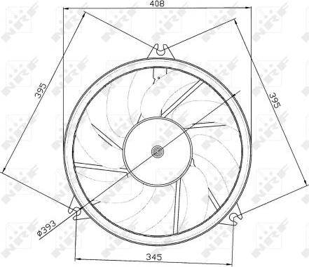 NRF 47049 - Ventilators, Motora dzesēšanas sistēma autodraugiem.lv