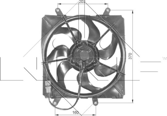 NRF 47054 - Ventilators, Motora dzesēšanas sistēma autodraugiem.lv