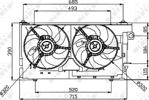 NRF 47050 - Ventilators, Motora dzesēšanas sistēma autodraugiem.lv