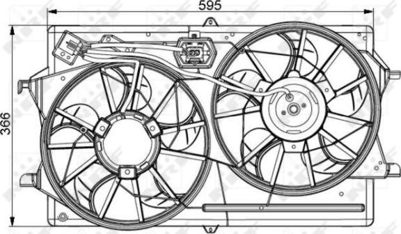 NRF 47061 - Ventilators, Motora dzesēšanas sistēma autodraugiem.lv