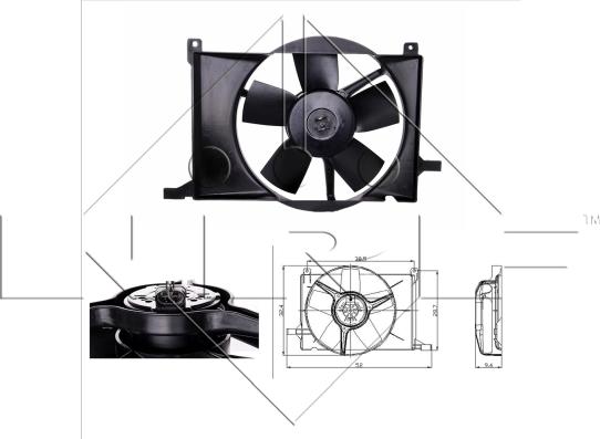 NRF 47009 - Ventilators, Motora dzesēšanas sistēma autodraugiem.lv