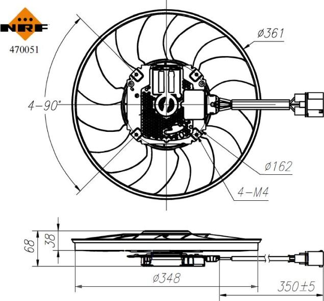 NRF 470051 - Ventilators, Motora dzesēšanas sistēma autodraugiem.lv