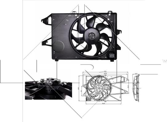 NRF 47005 - Ventilators, Motora dzesēšanas sistēma autodraugiem.lv