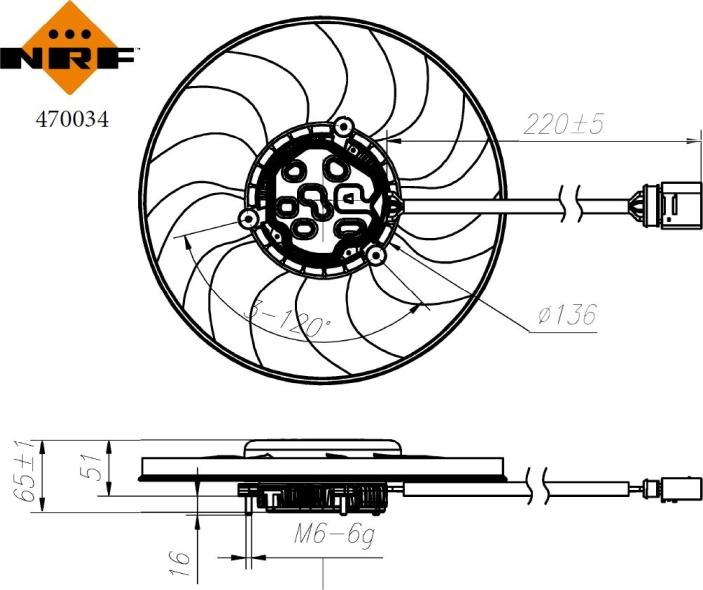 NRF 470034 - Ventilators, Motora dzesēšanas sistēma autodraugiem.lv