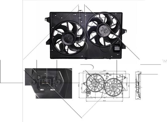 NRF 47003 - Ventilators, Motora dzesēšanas sistēma autodraugiem.lv