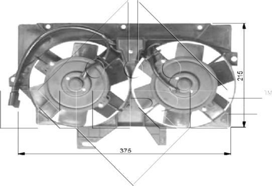 NRF 47036 - Ventilators, Motora dzesēšanas sistēma autodraugiem.lv