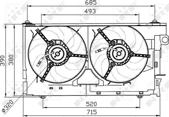 NRF 47030 - Ventilators, Motora dzesēšanas sistēma autodraugiem.lv