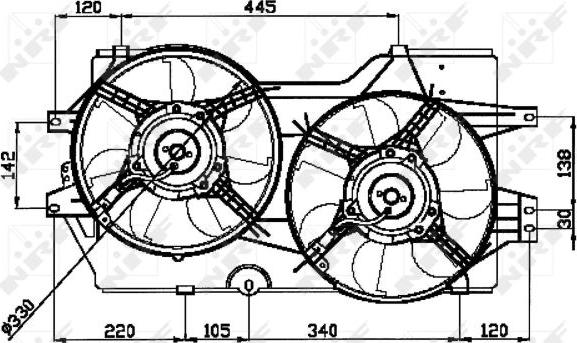 NRF 47031 - Ventilators, Motora dzesēšanas sistēma autodraugiem.lv