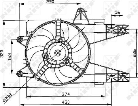 NRF 47038 - Ventilators, Motora dzesēšanas sistēma autodraugiem.lv