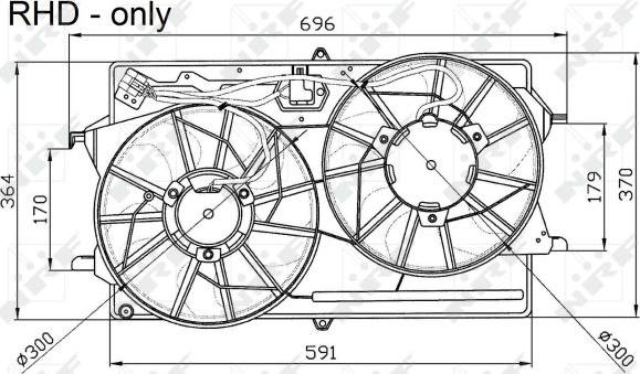 NRF 47033 - Ventilators, Motora dzesēšanas sistēma autodraugiem.lv