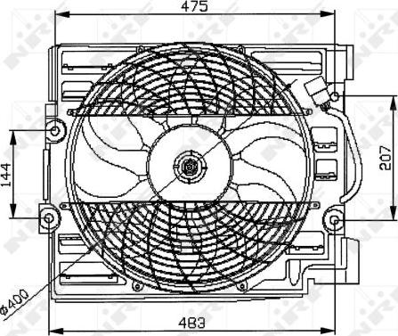 NRF 47029 - Ventilators, Motora dzesēšanas sistēma autodraugiem.lv