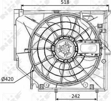 NRF 47026 - Ventilators, Motora dzesēšanas sistēma autodraugiem.lv