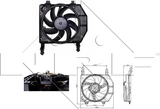 NRF 47077 - Ventilators, Motora dzesēšanas sistēma autodraugiem.lv