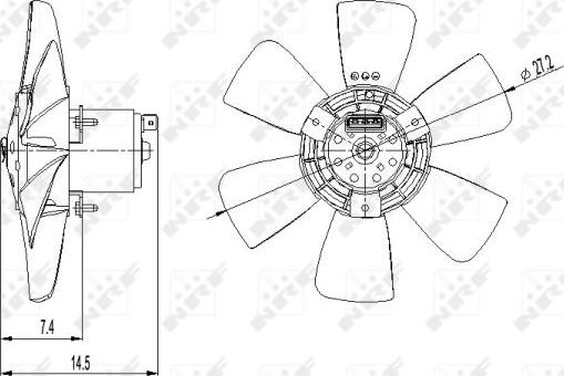 NRF 47390 - Ventilators, Motora dzesēšanas sistēma autodraugiem.lv