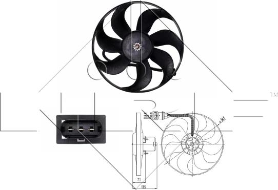 NRF 47397 - Ventilators, Motora dzesēšanas sistēma autodraugiem.lv