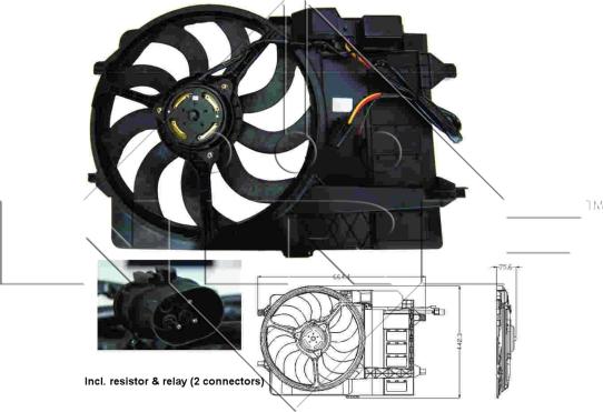 NRF 47302 - Ventilators, Motora dzesēšanas sistēma autodraugiem.lv