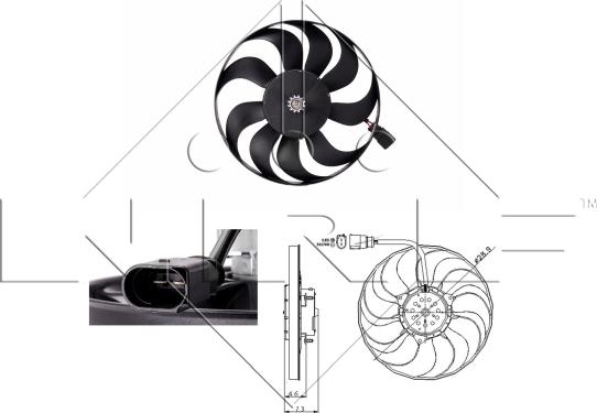 NRF 47381 - Ventilators, Motora dzesēšanas sistēma autodraugiem.lv