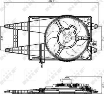 NRF 47243 - Ventilators, Motora dzesēšanas sistēma autodraugiem.lv