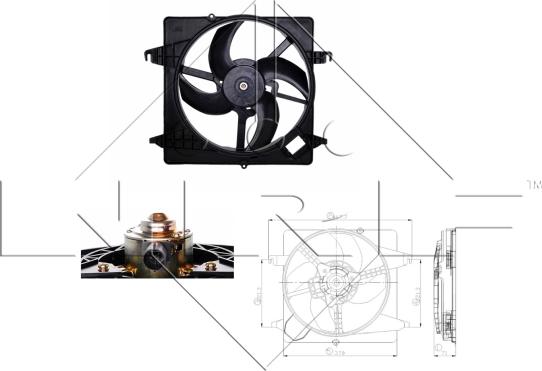 NRF 47259 - Ventilators, Motora dzesēšanas sistēma autodraugiem.lv