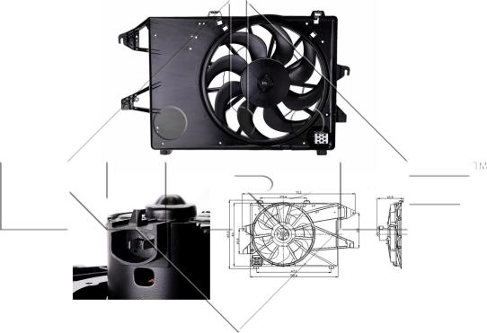 NRF 47260 - Ventilators, Motora dzesēšanas sistēma autodraugiem.lv