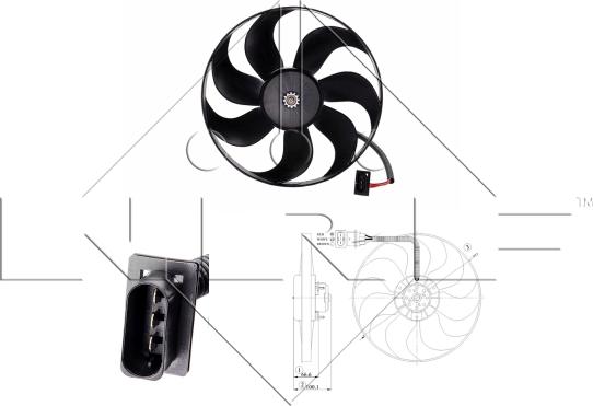 NRF 47204 - Ventilators, Motora dzesēšanas sistēma autodraugiem.lv