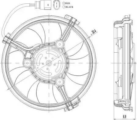 NRF 47208 - Ventilators, Motora dzesēšanas sistēma autodraugiem.lv