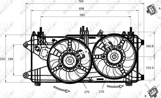 NRF 47231 - Ventilators, Motora dzesēšanas sistēma autodraugiem.lv