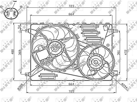 NRF 47755 - Ventilators, Motora dzesēšanas sistēma autodraugiem.lv